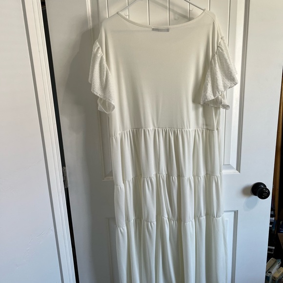 White Midi Dress - Picture 2 of 3